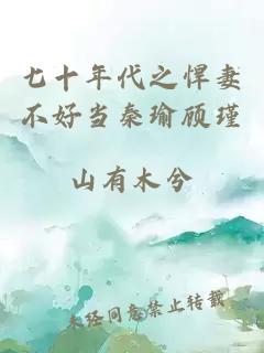 七十年代之悍妻不好當秦瑜顧瑾